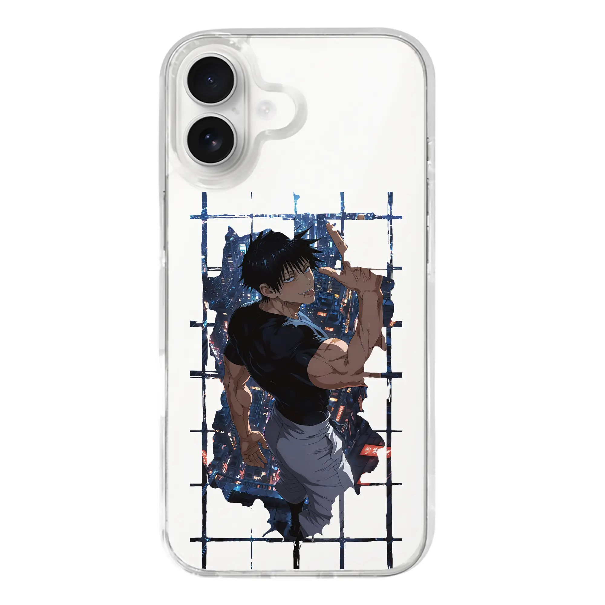 呪術廻戦 グッズ,伏黒 甚爾 - iPhone 17シリーズ 透明スマホケース – 薄型・耐衝撃・精密フィット保護カバー